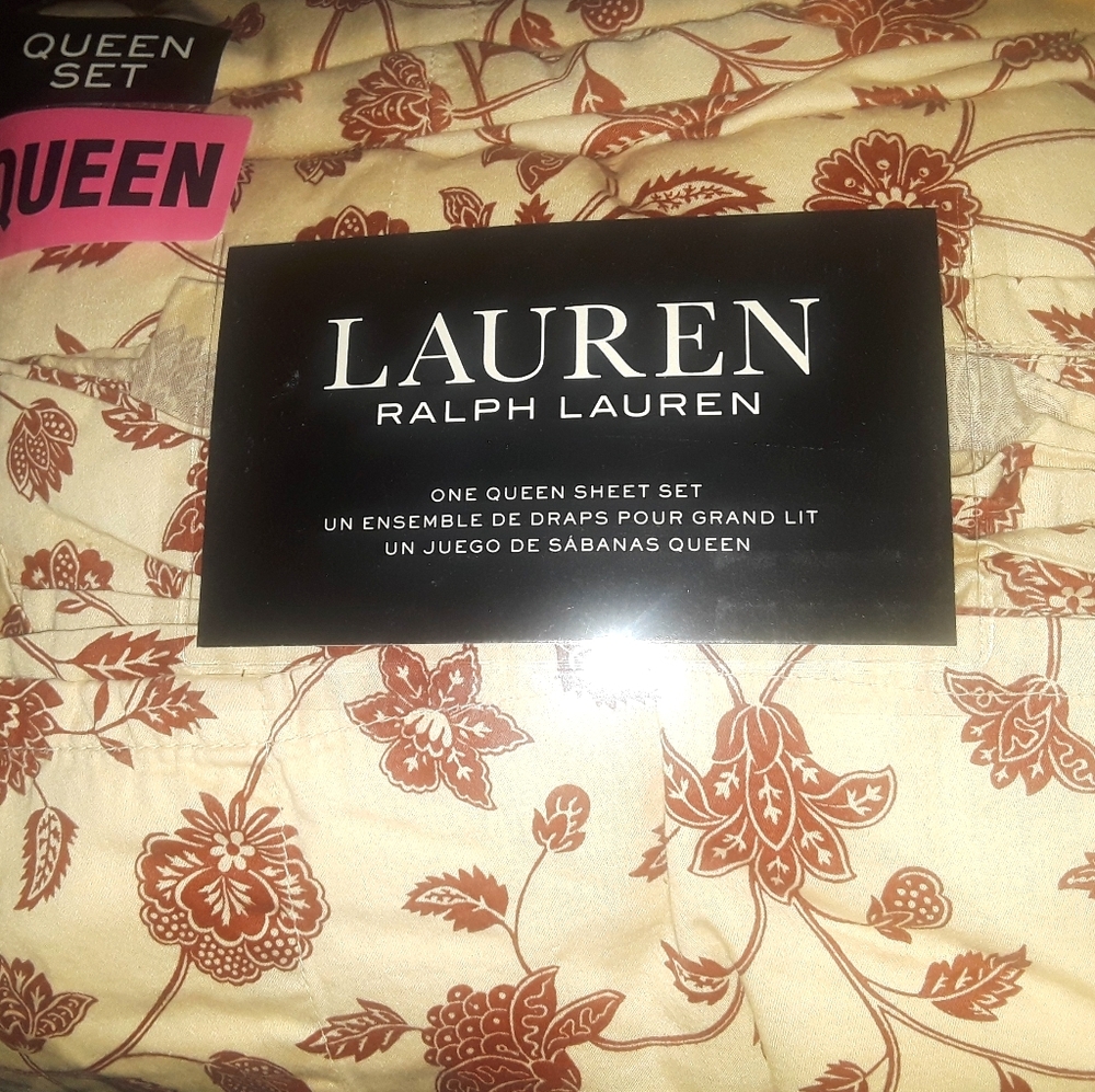 Queen set CHAPS Ralph Lauren Chandler 4 pieces